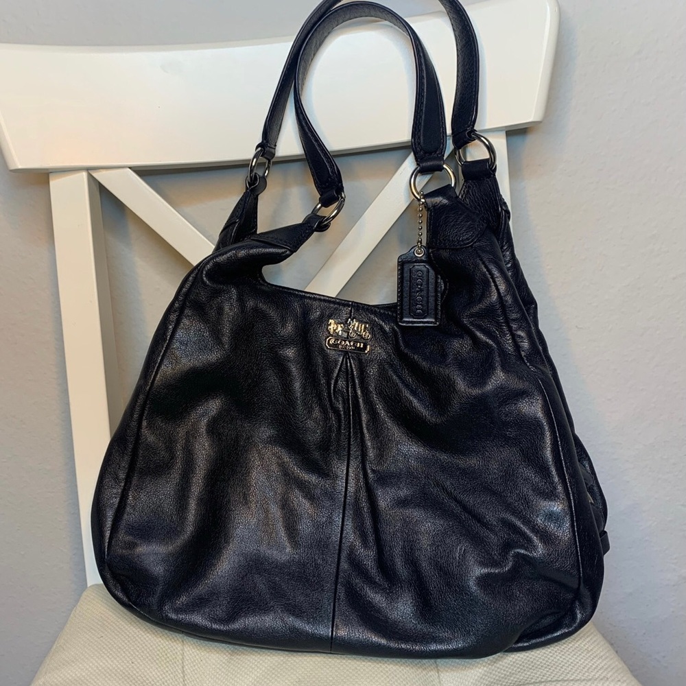 COACH MAGGIE MADISON LEATHER SHOULDER PURSE 16503